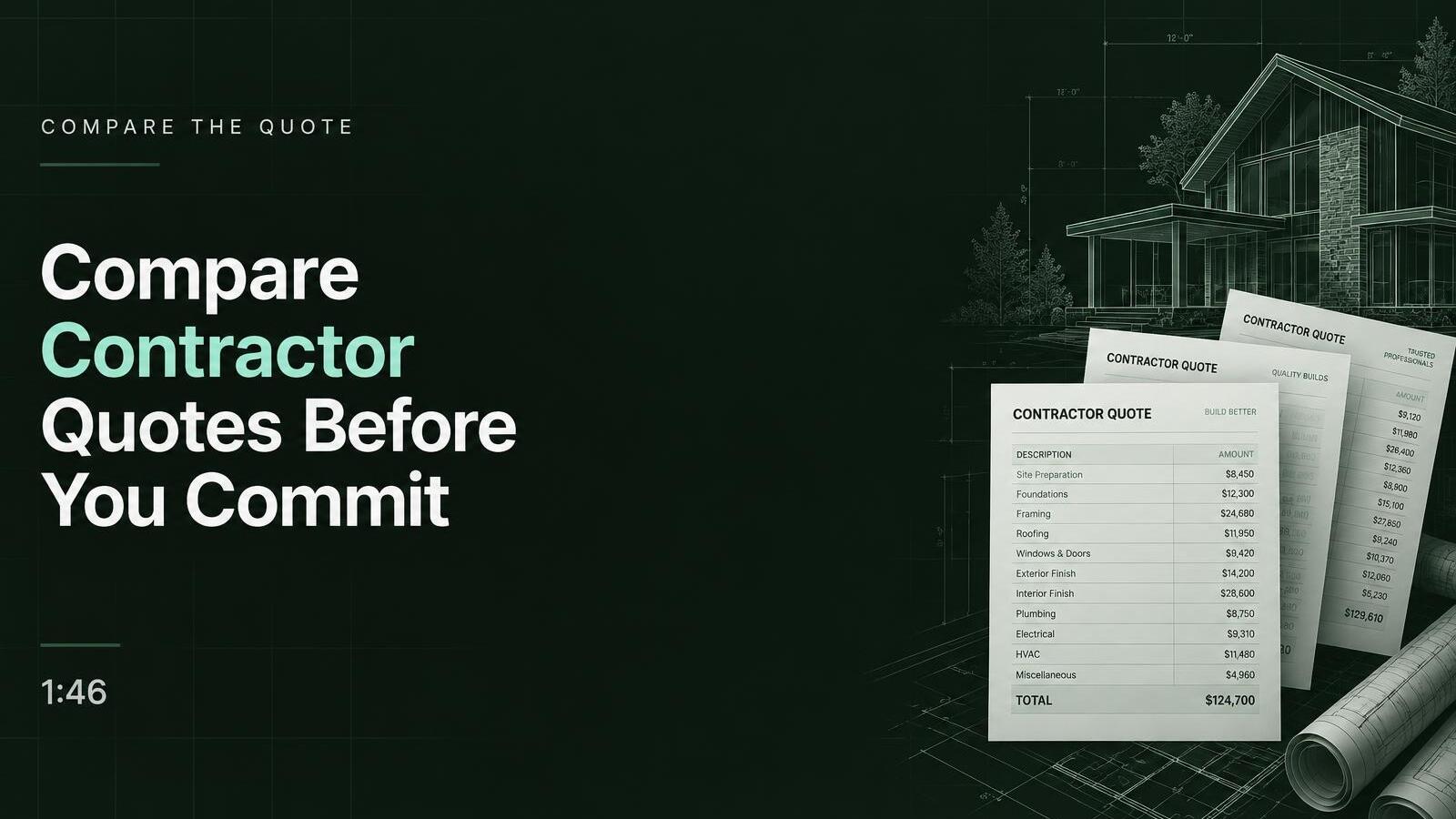 Compare Contractor Quotes Before You Commit